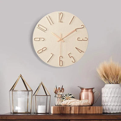 ScandiTick - Elegant Wooden Timepiece
