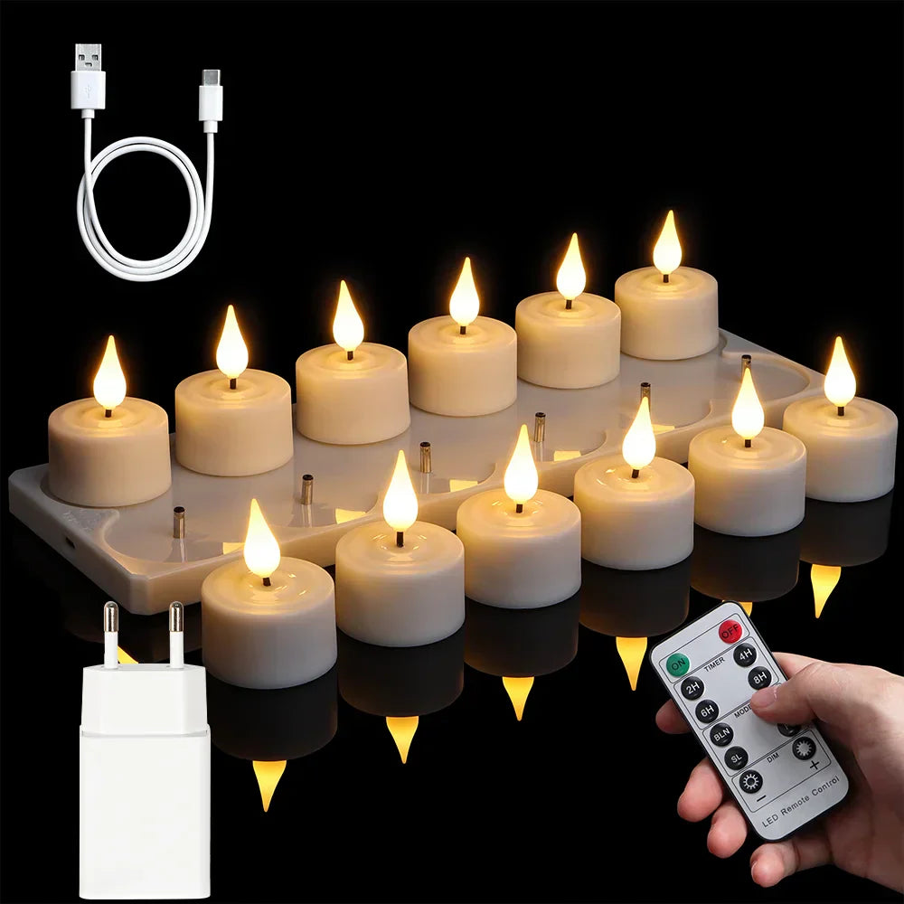 FlickerLuxe - LED Candles with Flickering Effect
