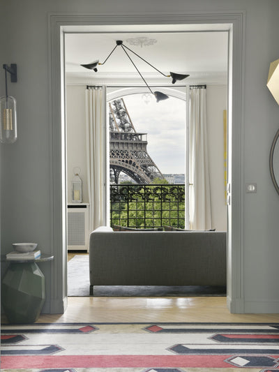LuxeAura - Ceiling Lamp with Serge-Inspired Design and Refined Light
