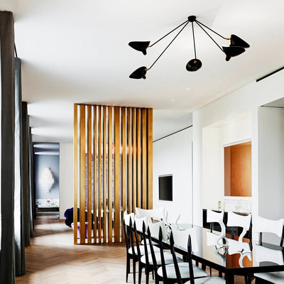 LuxeAura - Ceiling Lamp with Serge-Inspired Design and Refined Light