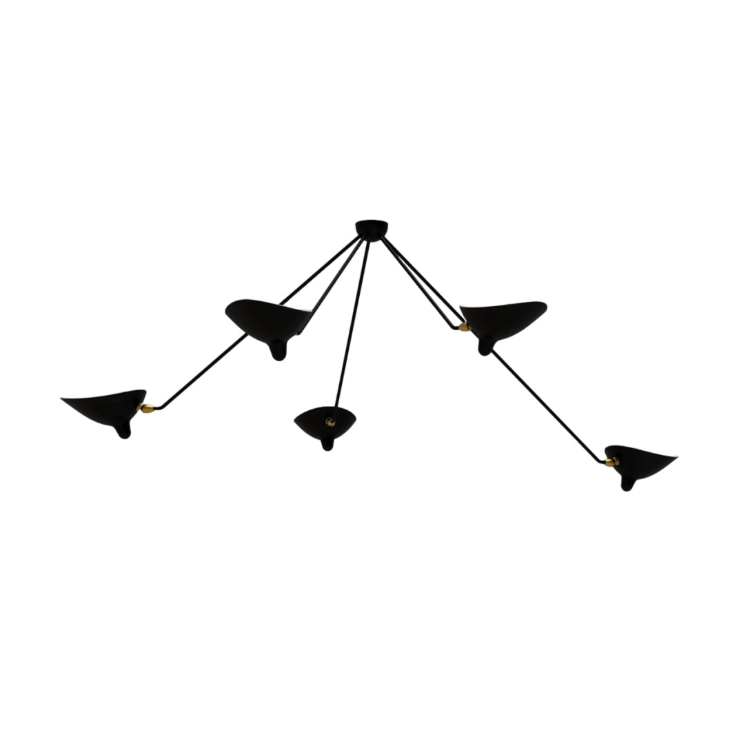 LuxeAura - Ceiling Lamp with Serge-Inspired Design and Refined Light