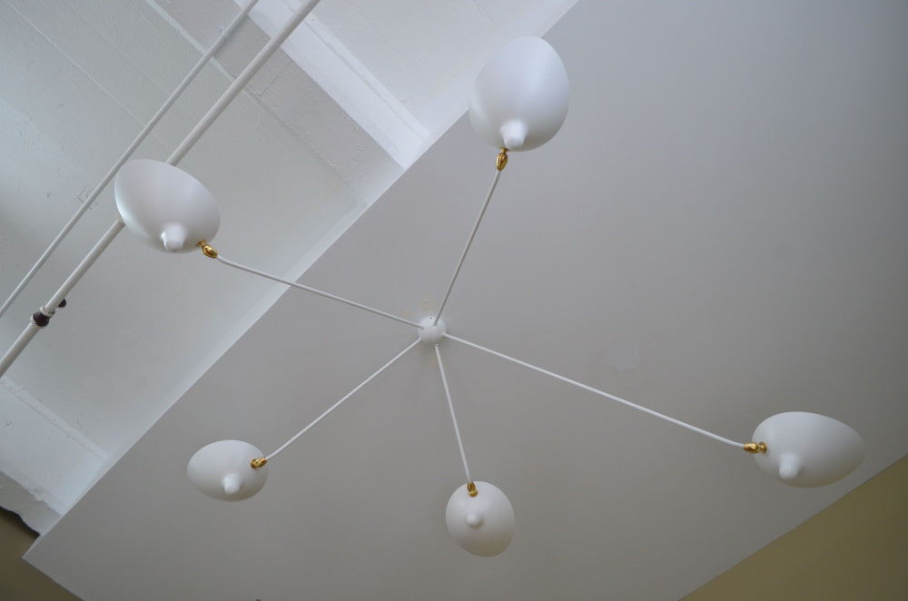 LuxeAura - Ceiling Lamp with Serge-Inspired Design and Refined Light