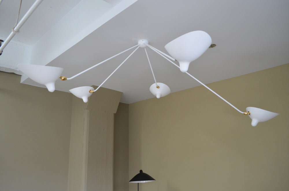 LuxeAura - Ceiling Lamp with Serge-Inspired Design and Refined Light