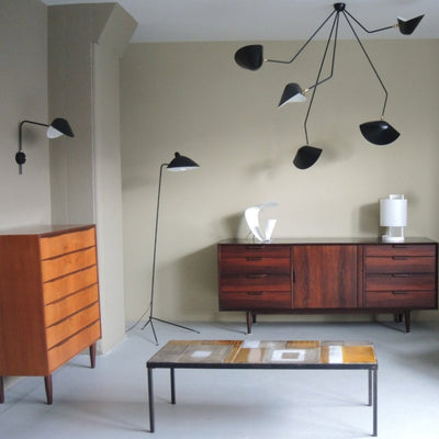 LuxeAura - Ceiling Lamp with Serge-Inspired Design and Refined Light