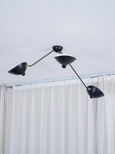 LuxeAura - Ceiling Lamp with Serge-Inspired Design and Refined Light