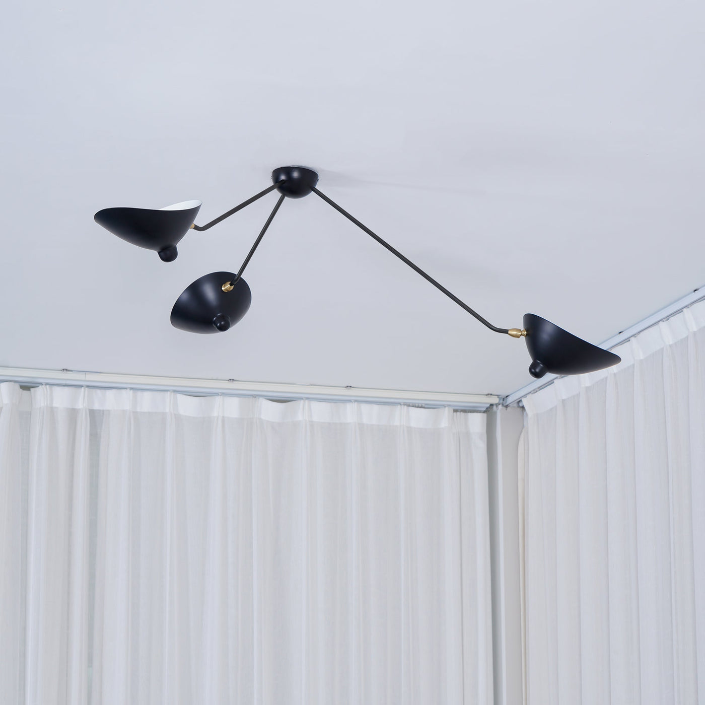 LuxeAura - Ceiling Lamp with Serge-Inspired Design and Refined Light