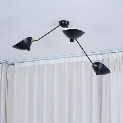 LuxeAura - Ceiling Lamp with Serge-Inspired Design and Refined Light