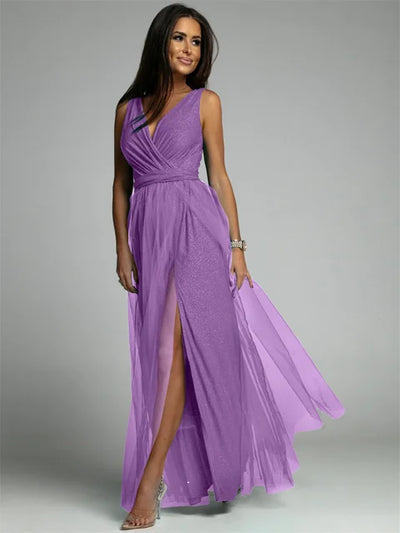 MysticCharm – Sophisticated Mesh Panel Dress