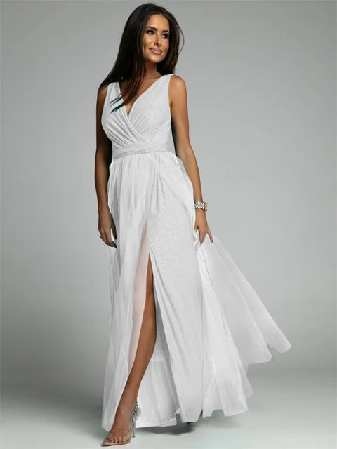 MysticCharm – Sophisticated Mesh Panel Dress