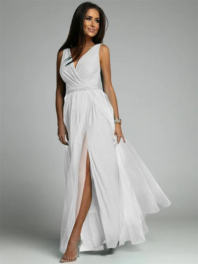 MysticCharm – Sophisticated Mesh Panel Dress