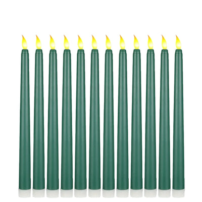 GloomLight - LED Black Taper Candles for Halloween and Weddings