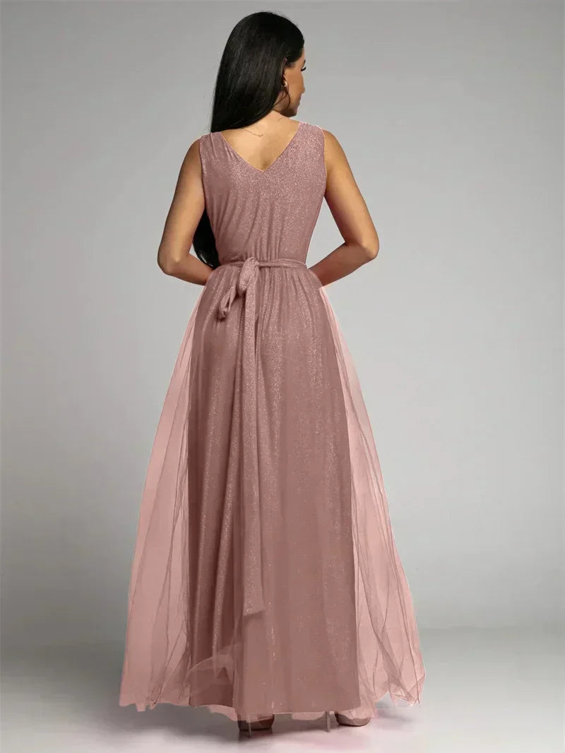 MysticCharm – Sophisticated Mesh Panel Dress
