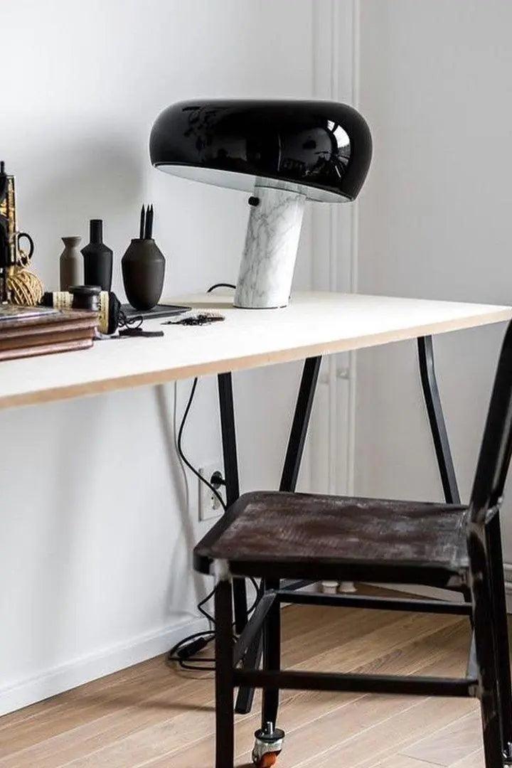 PureMarble - Sleek Marble Table Lamp Design