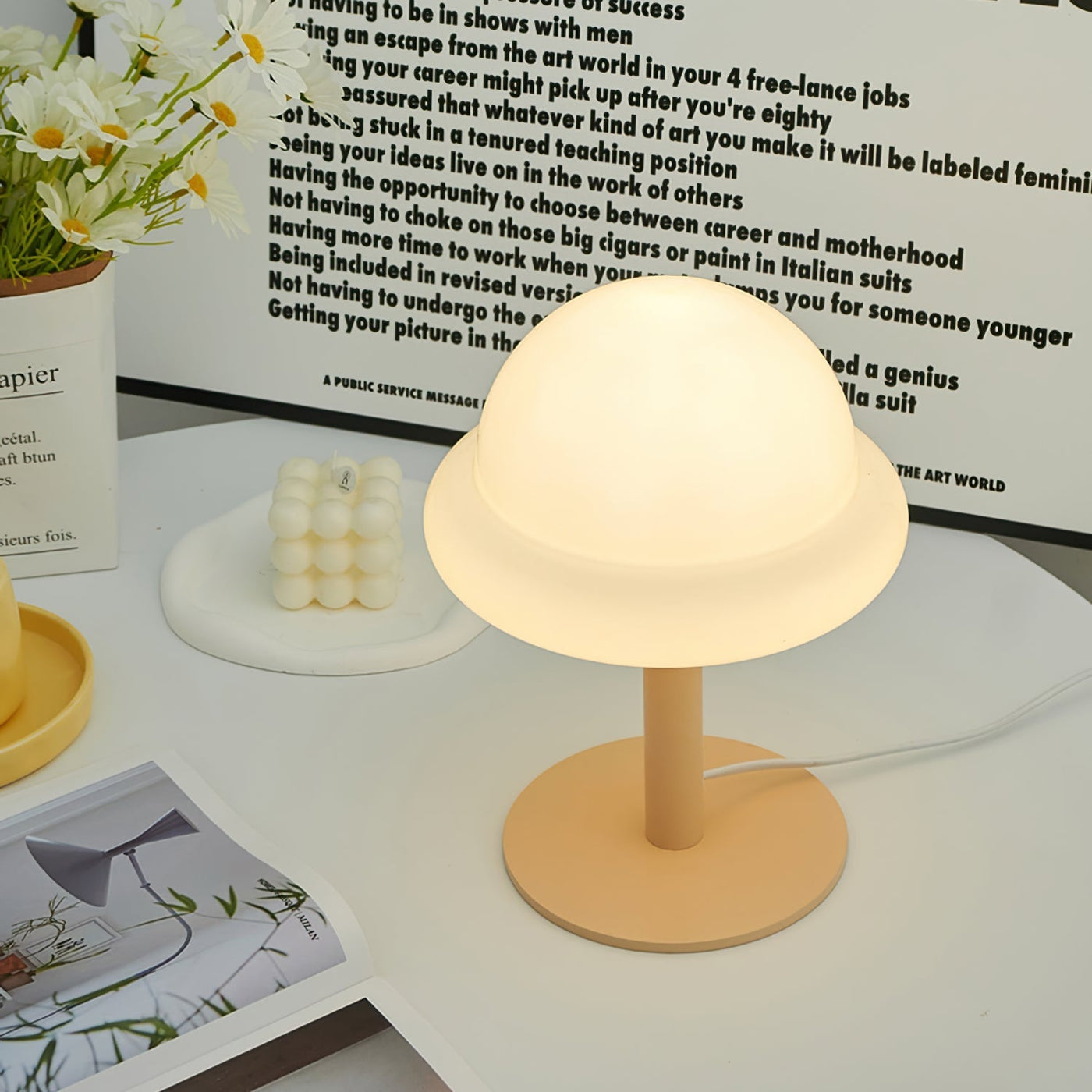 NebulaGlow - Table Lamp with Metallic Touch and Cosmic Theme