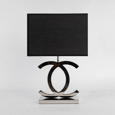 LuxeGlow – Modern Stainless Steel Table Lamp