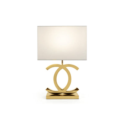LuxeGlow – Modern Stainless Steel Table Lamp