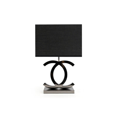 LuxeGlow – Modern Stainless Steel Table Lamp