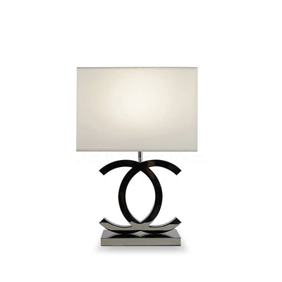 LuxeGlow – Modern Stainless Steel Table Lamp