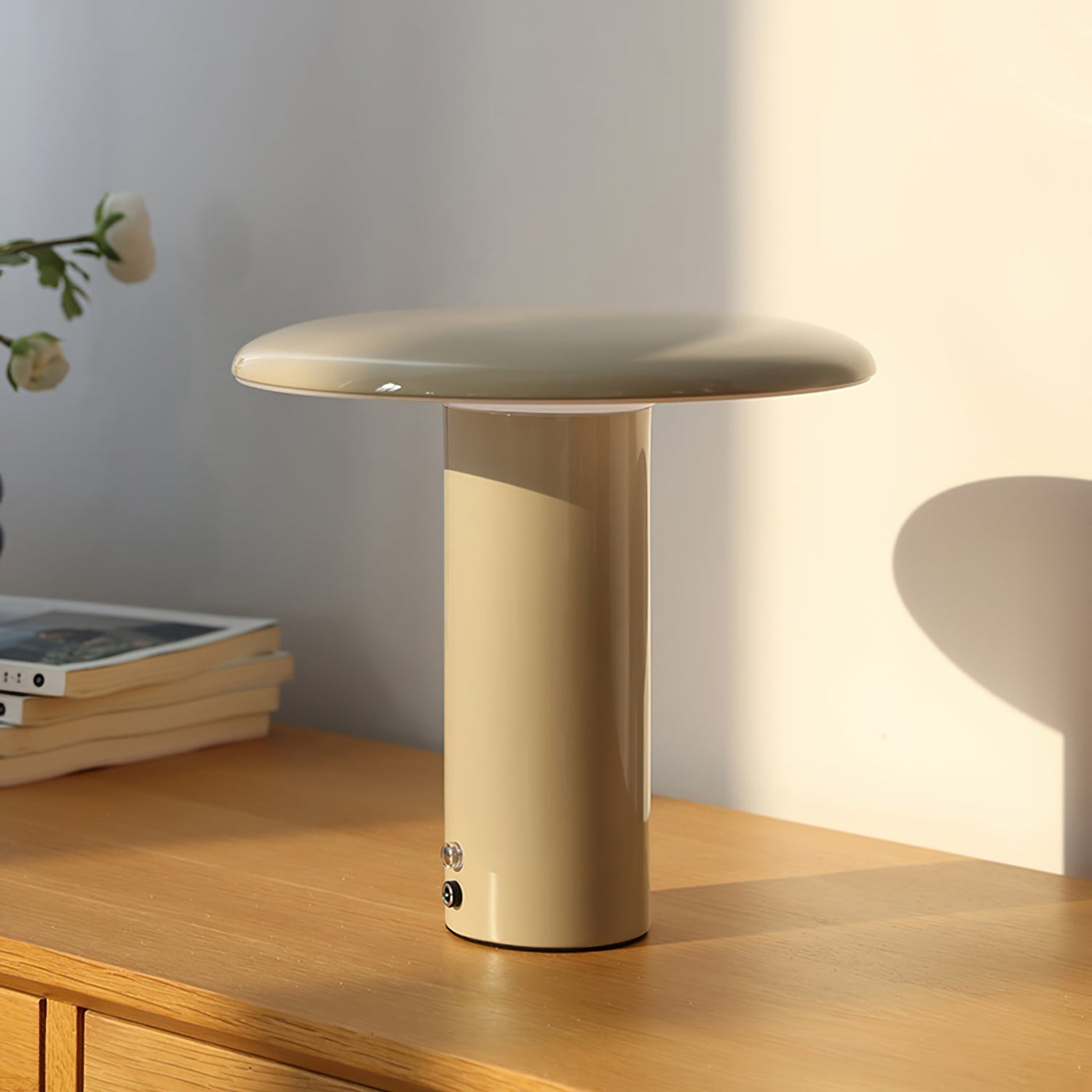 GlowStream – Elegant LED Table Lamp with USB Charging