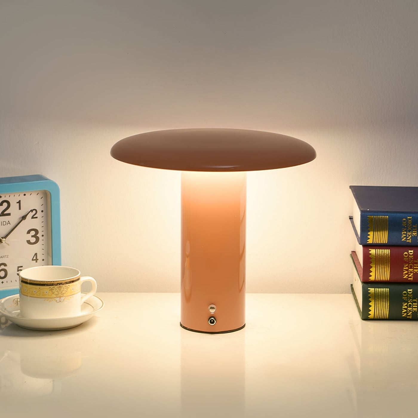 GlowStream – Elegant LED Table Lamp with USB Charging