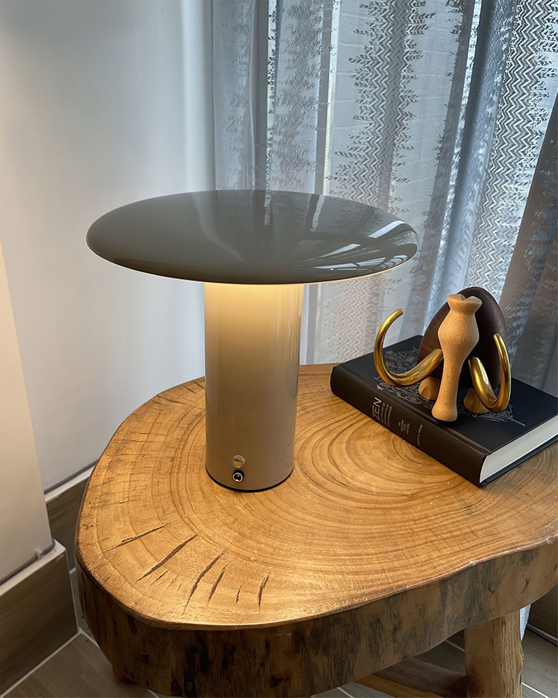 GlowStream – Elegant LED Table Lamp with USB Charging