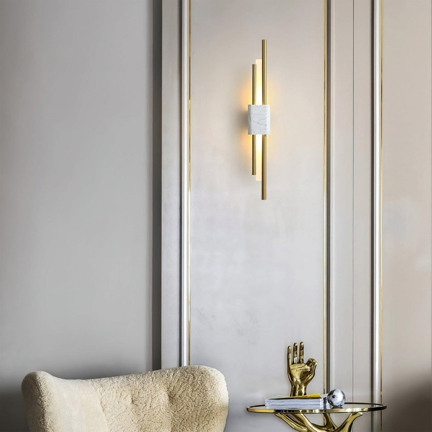 MarbleBeam - Timeless Marble Wall Lamp