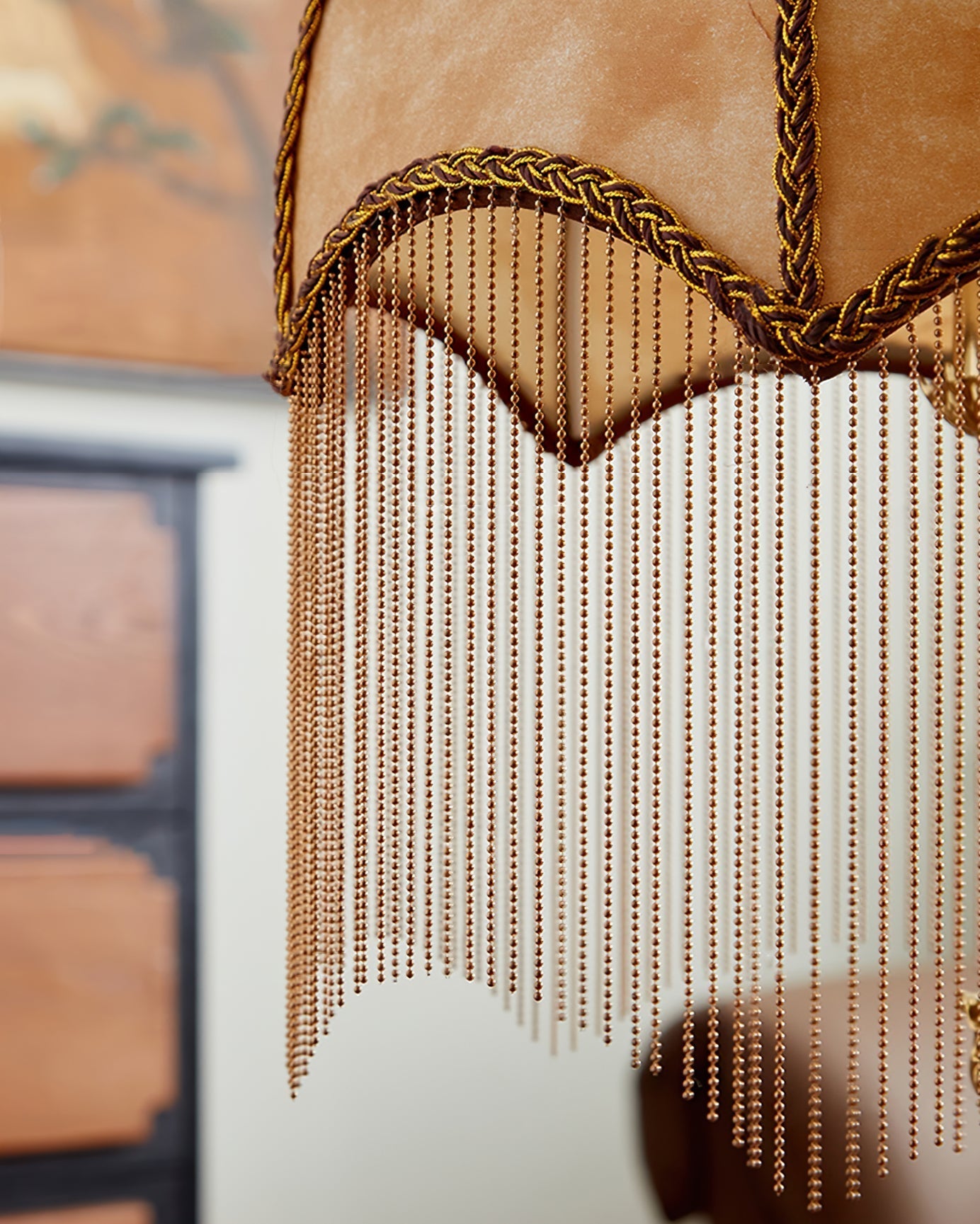 BeadFringe - Stylish Table Lamp with Tassels and Fine Beads