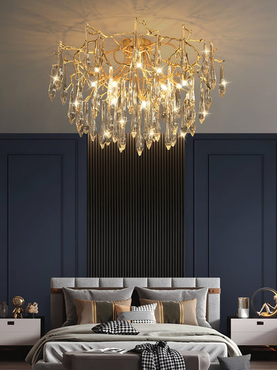 CrystalGlow - Ceiling Lamp with Radiant Droplet Crystals