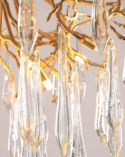 CrystalGlow - Ceiling Lamp with Radiant Droplet Crystals