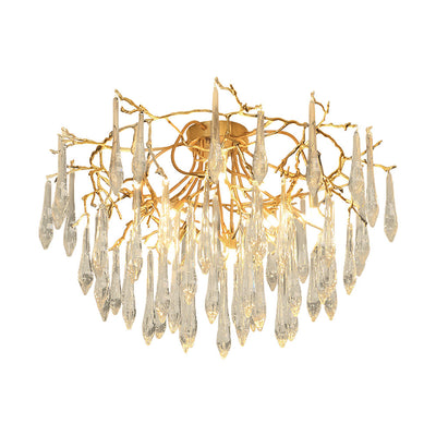 CrystalGlow - Ceiling Lamp with Radiant Droplet Crystals