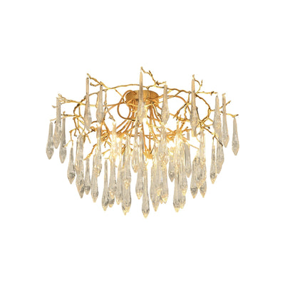 CrystalGlow - Ceiling Lamp with Radiant Droplet Crystals