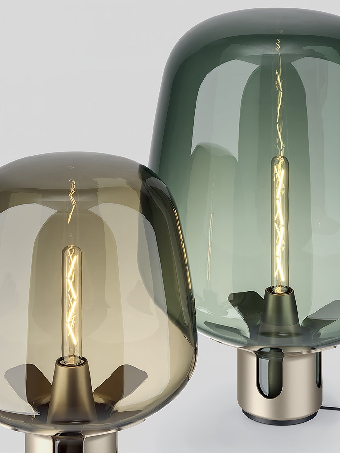 Luminous Glass - Elegant Table Lamp with Warm LED Glow