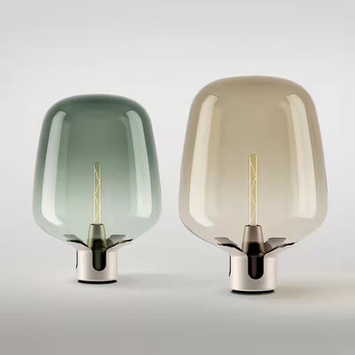 Luminous Glass - Elegant Table Lamp with Warm LED Glow