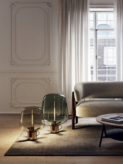 Luminous Glass - Elegant Table Lamp with Warm LED Glow