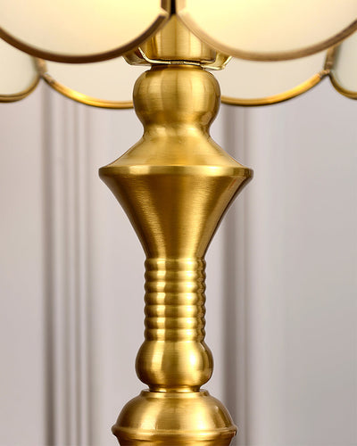 LumeWhite – Classic Brass and Glass Table Lamp