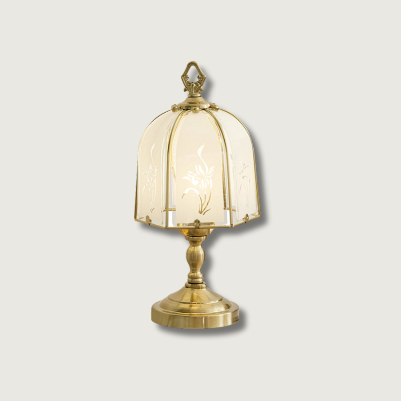RadiantBloom - Orchid Glass Lamp