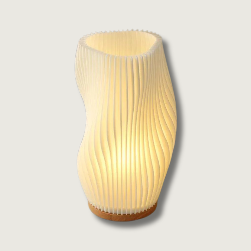 CharmAura - Sophisticated Cream Table Lamp