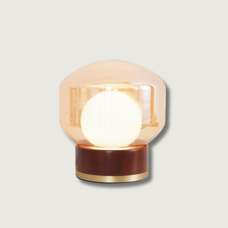 LuxeBoule - Table Lamp with Geometric Shape and Cozy Light Diffusion