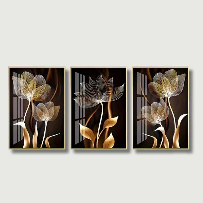 FloraDream - Luxe Canvas Flower Wall Hanging