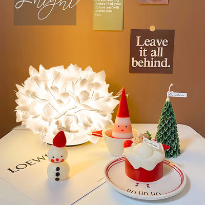 LeafGlow – Contemporary Table Lamp with Floral Petal Accent