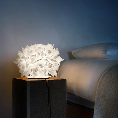 LeafGlow – Contemporary Table Lamp with Floral Petal Accent