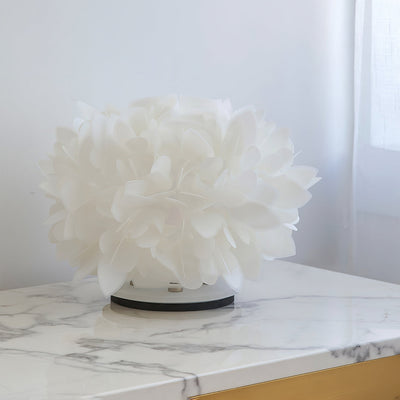 LeafGlow – Contemporary Table Lamp with Floral Petal Accent