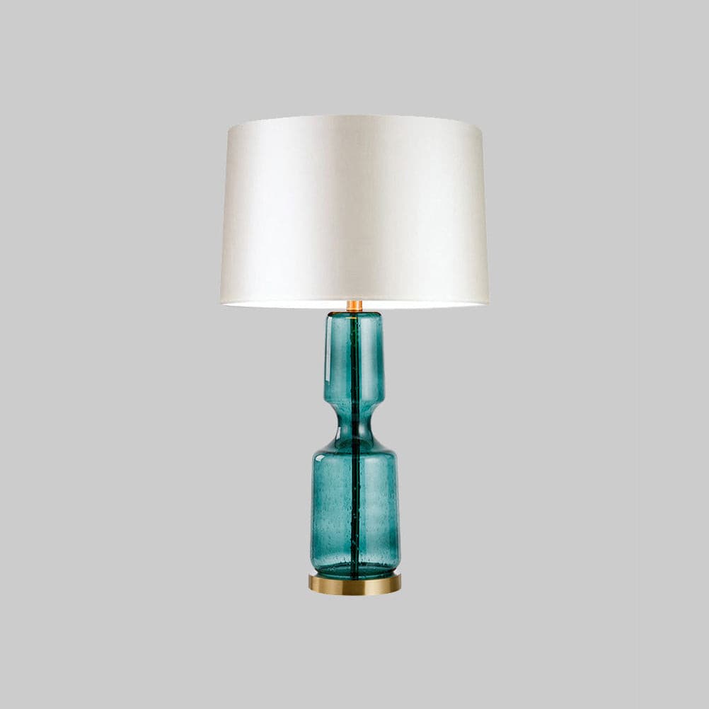 LuxAura – Elegant Metal and Glass Table Lamp