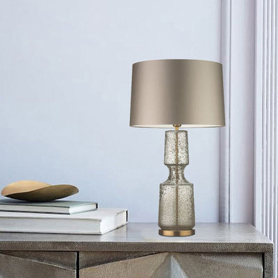 LuxAura – Elegant Metal and Glass Table Lamp
