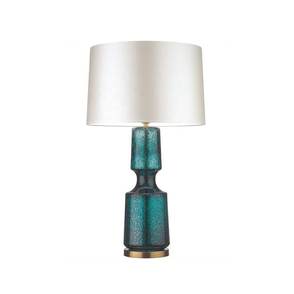 LuxAura – Elegant Metal and Glass Table Lamp