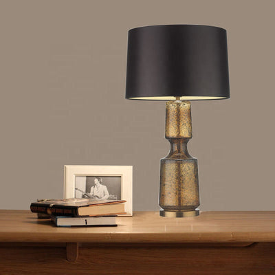 LuxAura – Elegant Metal and Glass Table Lamp