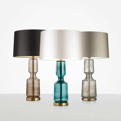 LuxAura – Elegant Metal and Glass Table Lamp