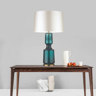 LuxAura – Elegant Metal and Glass Table Lamp