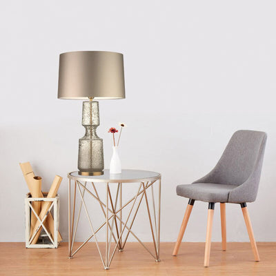 LuxAura – Elegant Metal and Glass Table Lamp