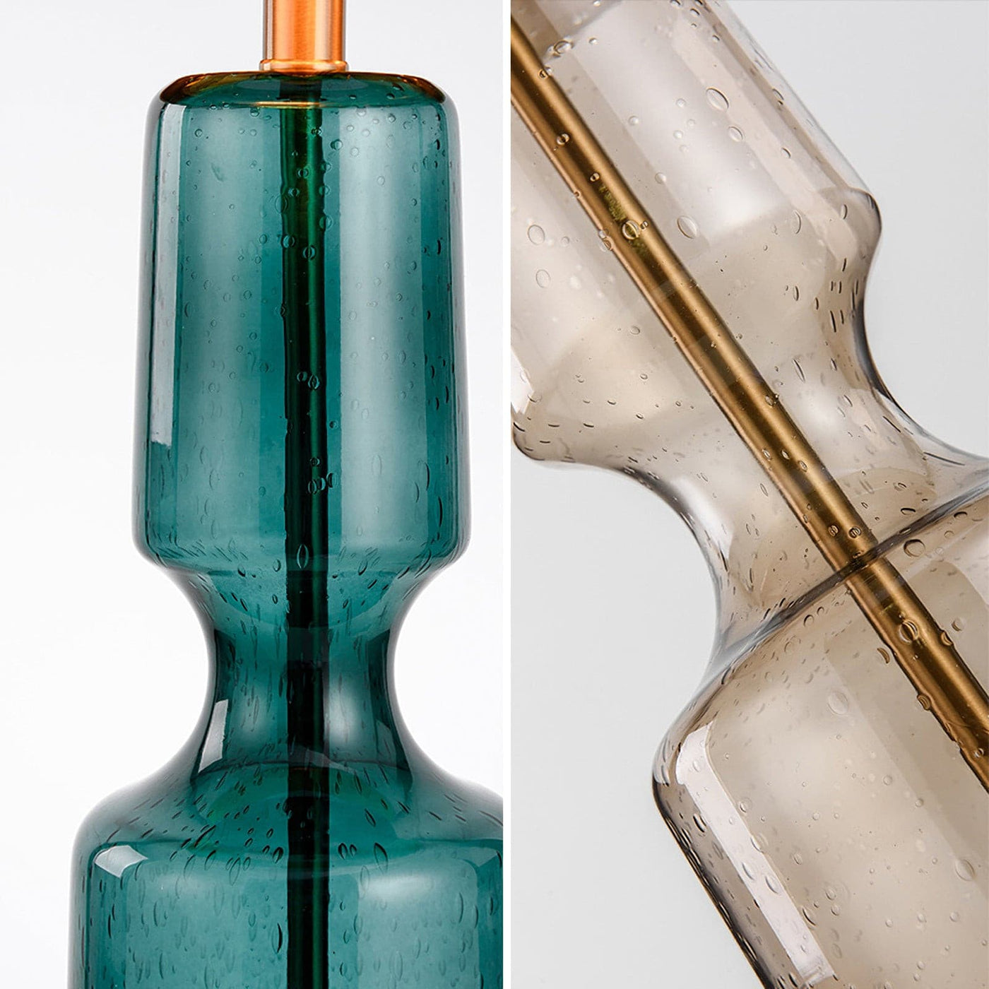 LuxAura – Elegant Metal and Glass Table Lamp